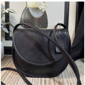 Vintage Coach Black Casey Bag 9923